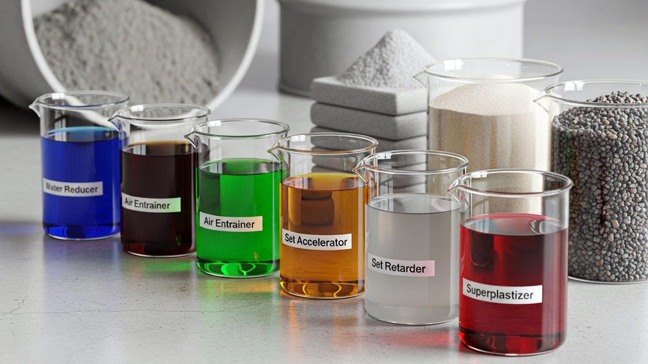 افزودنی بتن — نقش آن در بهبود خواص مکانیکی و دوام