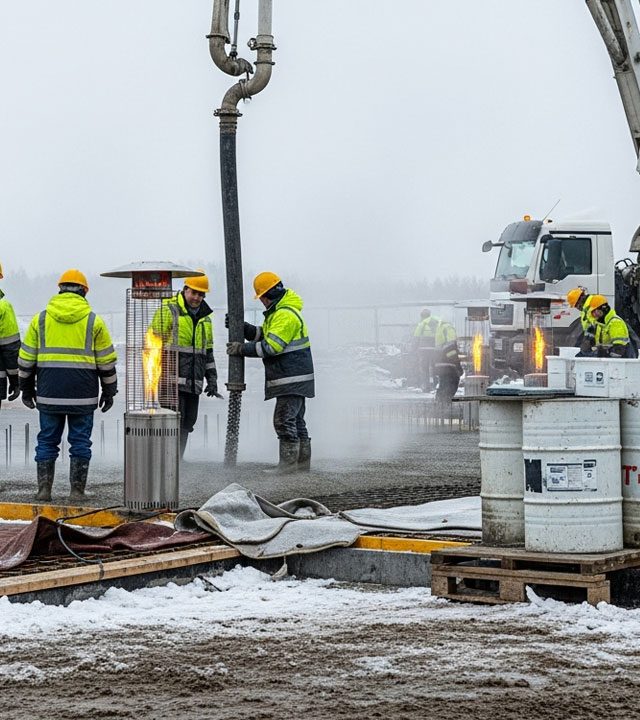 افزودنی بتن در شرایط جوی نامساعد — چالش‌ها و راهکارهای استفاده